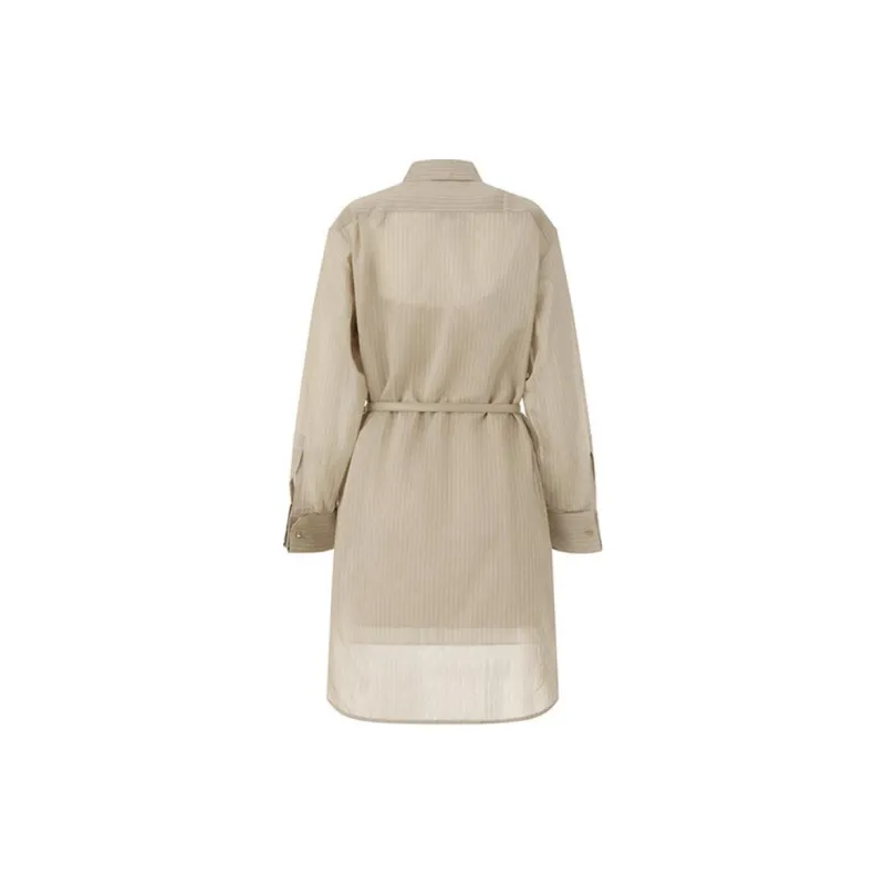 MaxMara Long Sleeved Dress Women's Umber-1