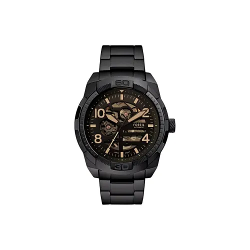 heel Wrist Watch Automatic Mechanical Movement Stainless Steel Strap 48mm Black Dial Men's Watches