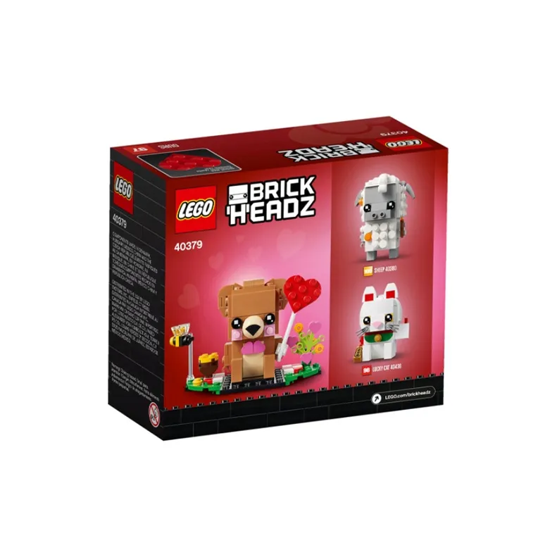 LEGO Brickheadz Valentine's Day Heart Bear Building Blocks 40379-2