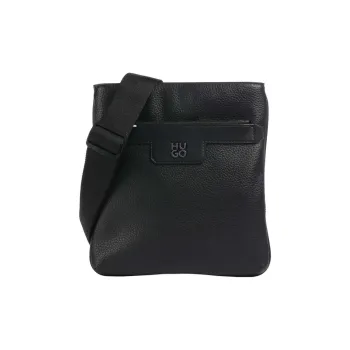 HUGO BOSS Synthetic Leather Crossbody Bag Men's Black