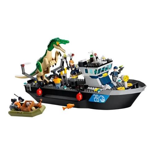 LEGO Jurassic World Collection Heavy Claw Dragon Transport Boat Escape Building Blocks 301 600pcs 76942