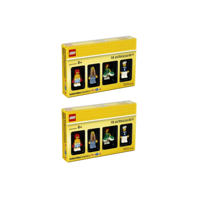 LEGO Collectible MiniFigures Collection Toys 'R' Us, Limited Edition Minifigure Set Building Blocks 18pcs 5004941-2