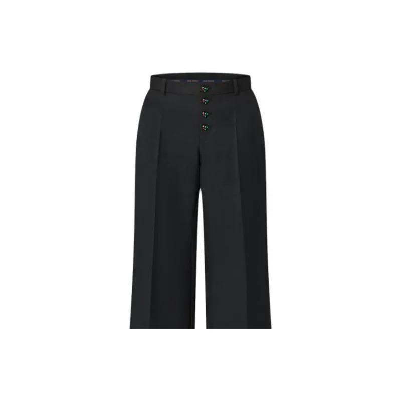 LOUIS VUITTON Louis Vuitton X Yayoi Kusama SS23 Casual Pants Women's Black-6