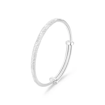 Lao Feng Xiang S999 Fine Silver Bangles Women's
