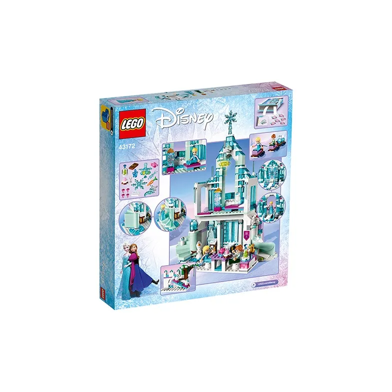 LEGO Disney Collection Frozen Elsa's Magic Icy Snow Castle Building Blocks 43172-3