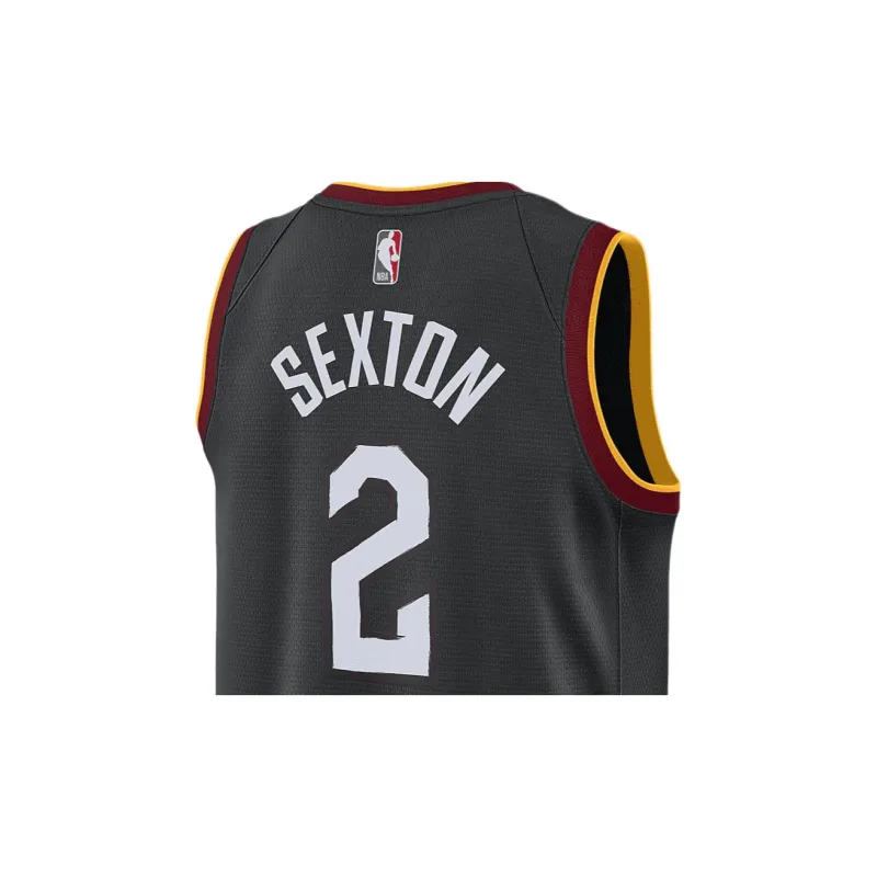 Nike NBA Basketball Jerseys SW Fan Edition City Limited Cleveland Cavaliers Sexton Size 2 Men's Black-3