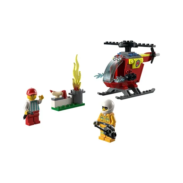 LEGO City Collection Helicopter Fire Helicopter Building Blocks 0 300 60318-0