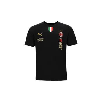 PUMA X AC Milan T Shirt Men's Black