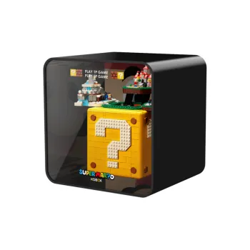 LEGO Super Mario 64 Question Mark Brick & Black Assembly Display Case Version A Building Blocks 71395  Display Case 3