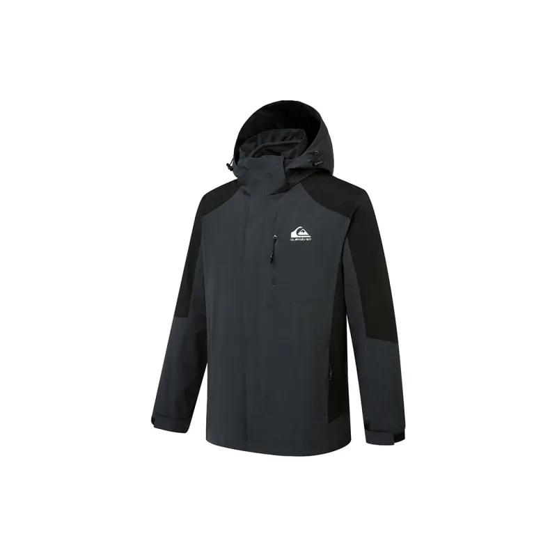 Quiksilver Hiking Water-Resistant Windproof And Rainproof Windbreaker Jacket Unisex-3