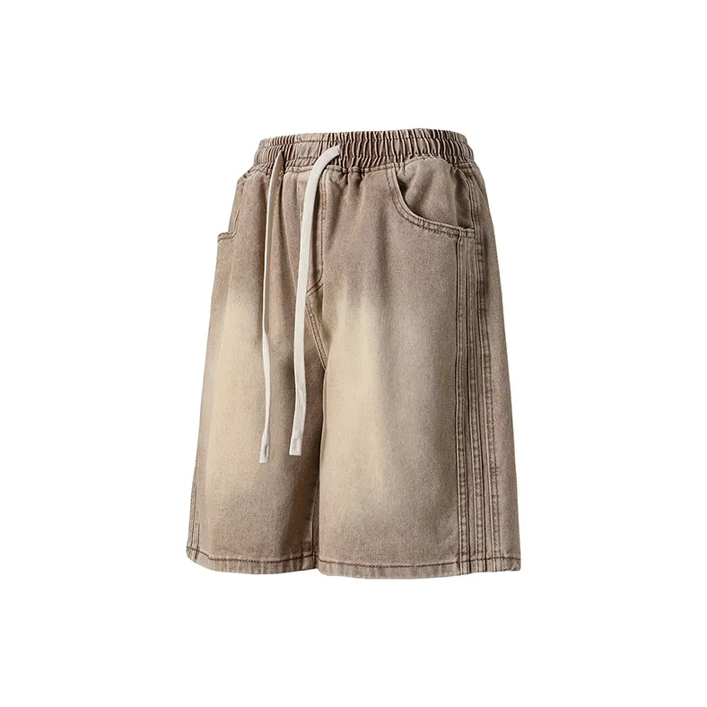 Warrior Ride The Wind Collection Open Ended Smile Collection Denim Shorts Unisex-4