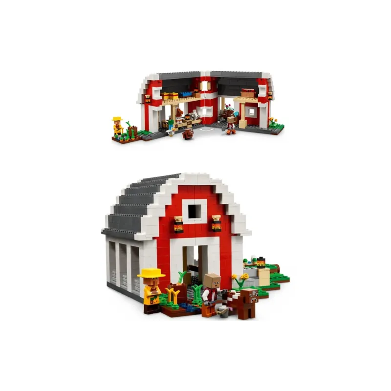 LEGO Overworld Minecraft Collection, Red Barn Building Blocks 799 Pcs/pzs 21187-2
