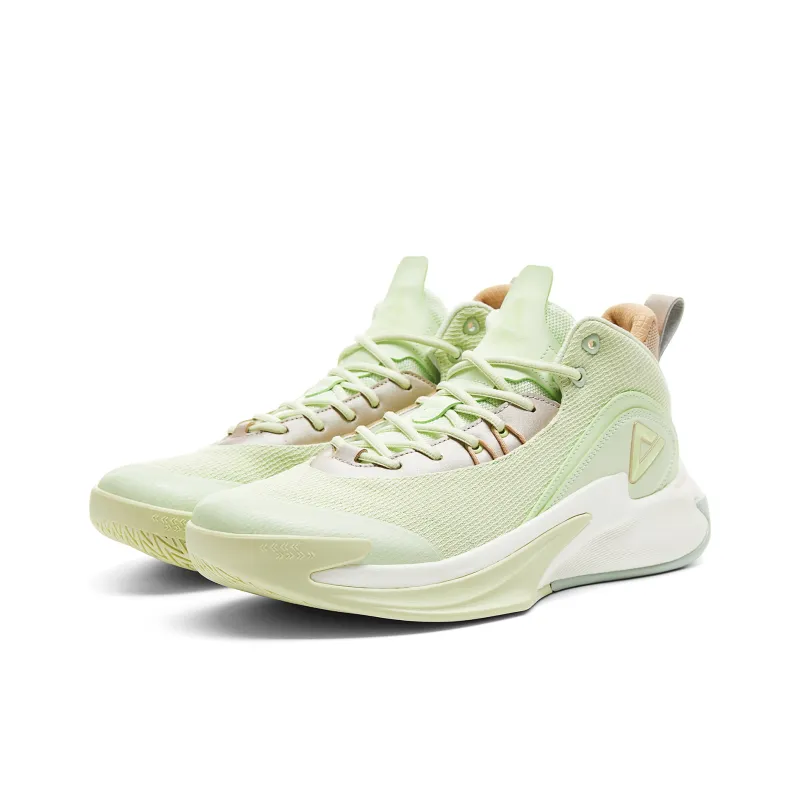 PEAK Cushioning Rebound Height Increasing Abrasion Resistant Slip Resistant Low Top Basketball Shoes Men's Tea Green-2