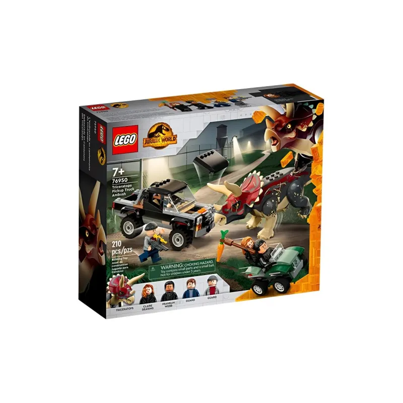 LEGO Triceratops Pickup Truck Ambush Building Blocks 76950-3