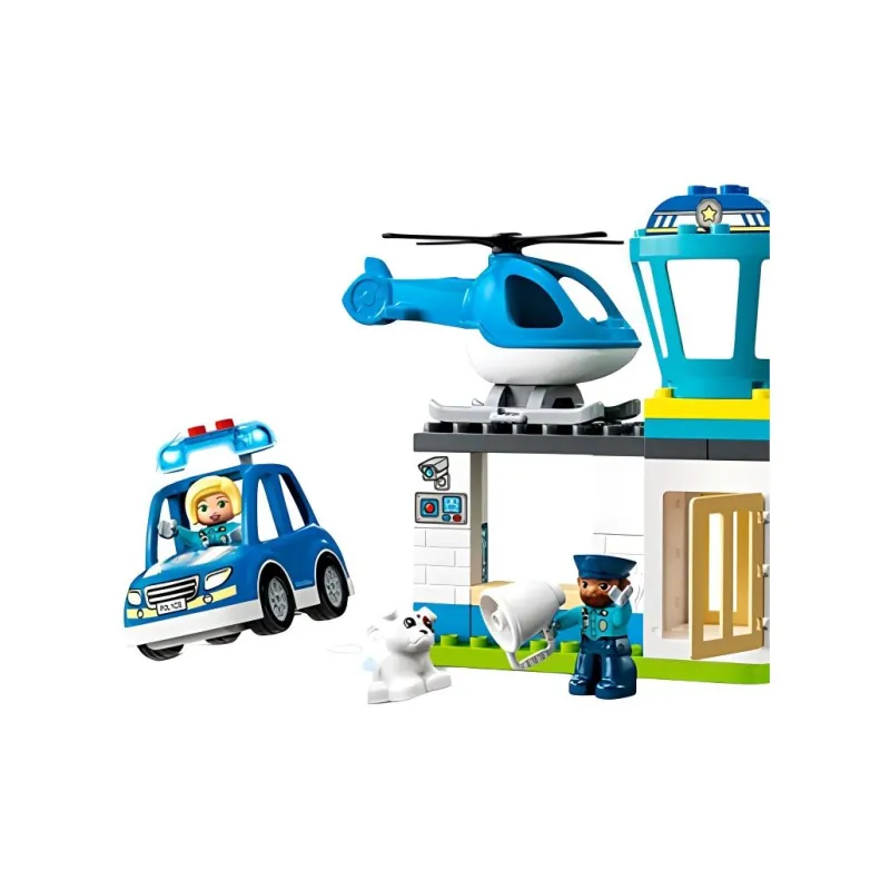 LEGO Collection Police Station And Police Helicopter Building Blocks 0 300 10959-3