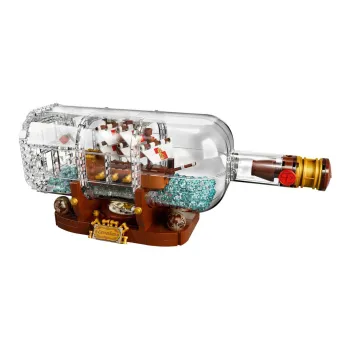 LEGO IDEAS Collectible Bottle Ship Building Blocks 21313