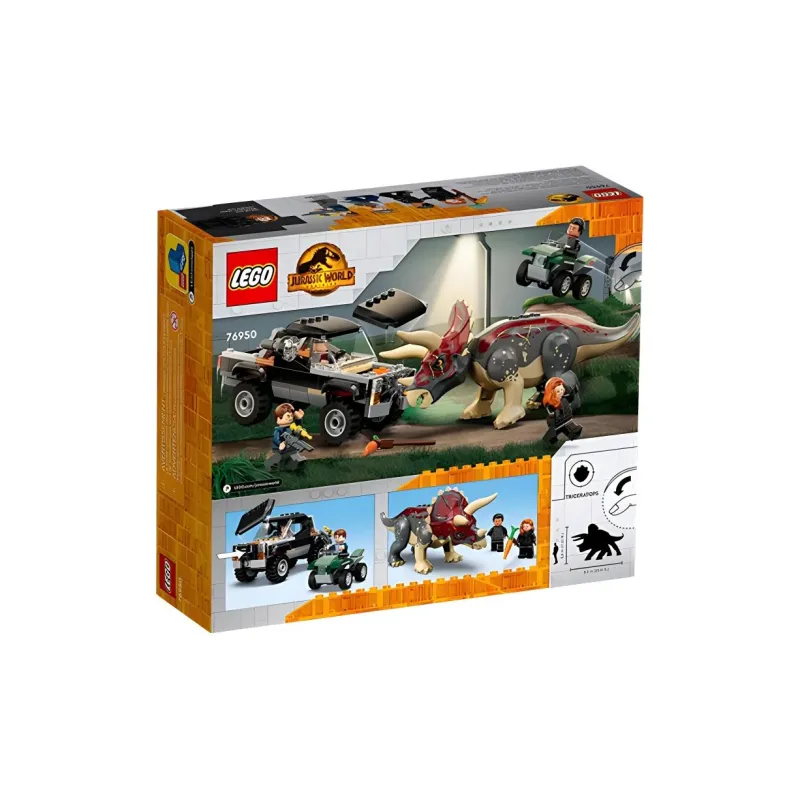 LEGO Triceratops Pickup Truck Ambush Building Blocks 76950-2