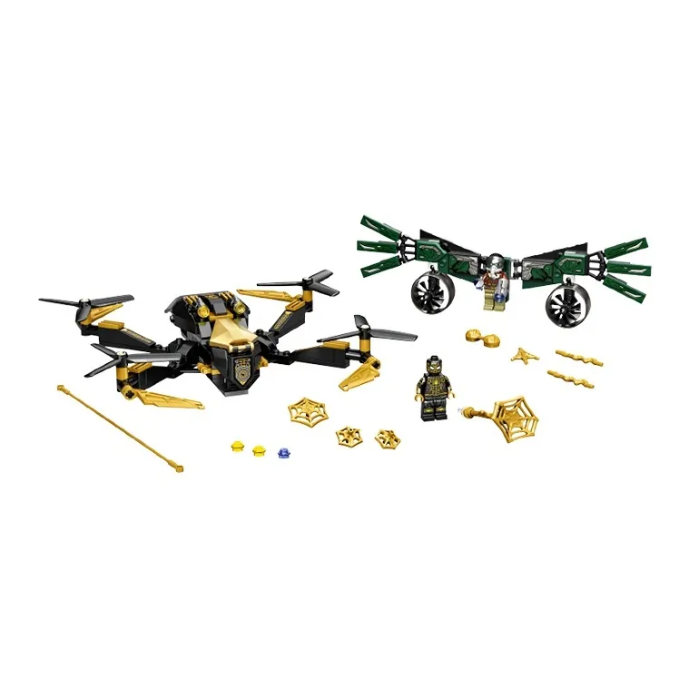 LEGO Super Hero Collection Marvel, Spider Man Drone Showdown Building Blocks 0 300pcs 76195-0
