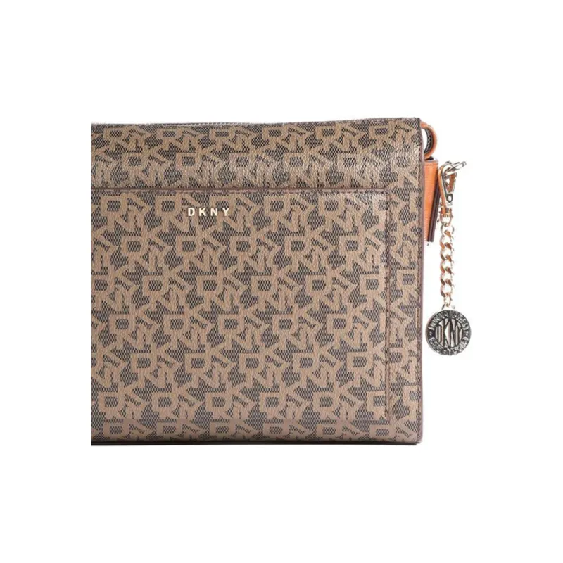DKNY Artificial Leather Crossbody Bag, Shoulder Bag Women's Brown-4