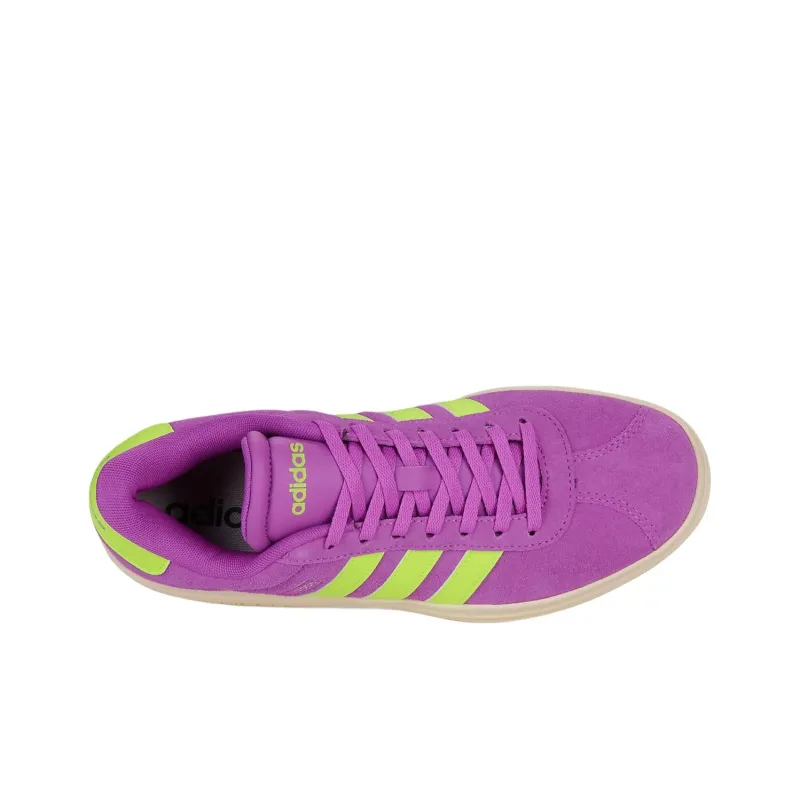 Adidas Vl Court Anti-Slip Wear-Resistant Low-Top Skateboard Shoes Women's Purple-3