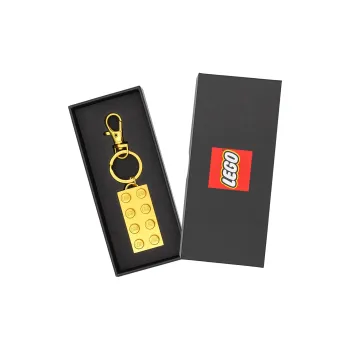 LEGO Classic Collection Zinc Alloy Gold Brick Keychain Box Building Blocks 97933