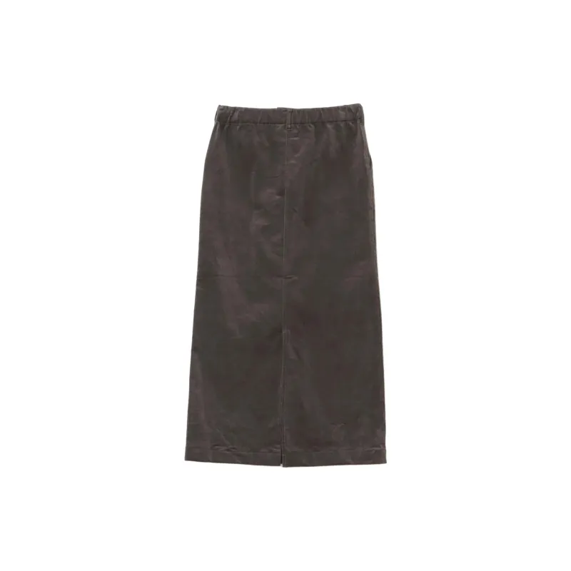 Beams Casual Long Skirts Women's Charcoal-1