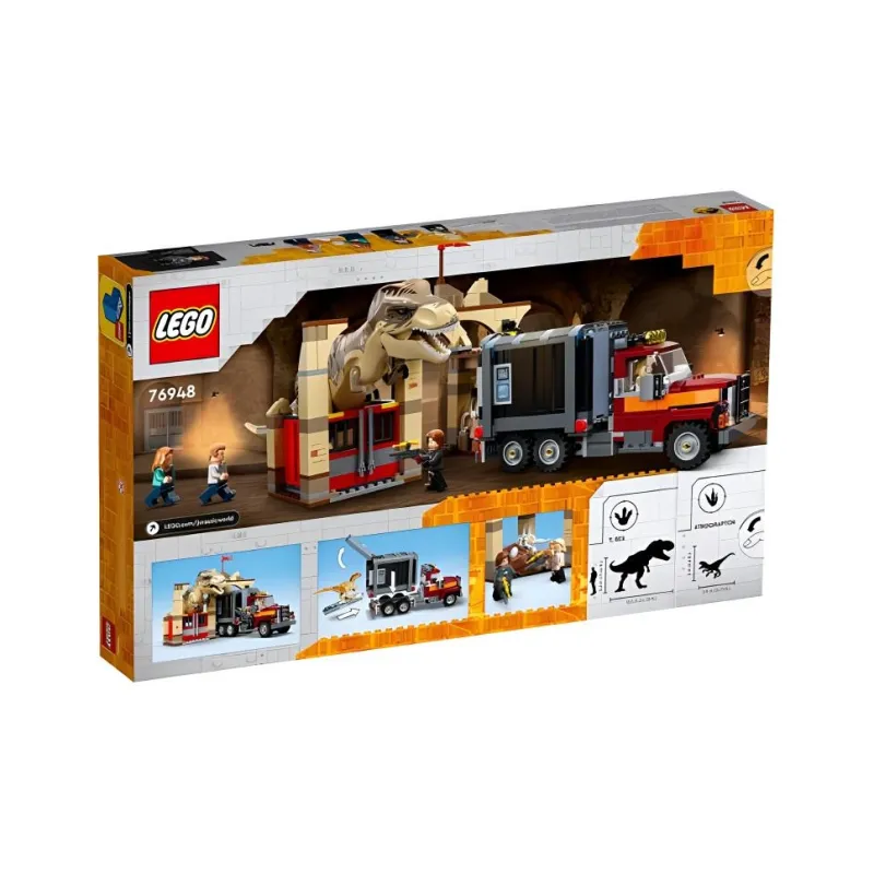 LEGO Jurassic World Collection Tyrannosaurus Rex And Savage Dinosaur Building Blocks 466 Pcs 76948-4