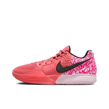 Nike Ja 2 Anti Slip Wear Resistant Low Top Basketball Shoes Unisex Pink Asian Version