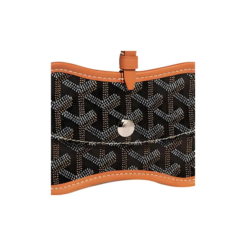GOYARD Chien Gris Canvas With Leather Pet Bag Merch Unisex Black/Brown-2