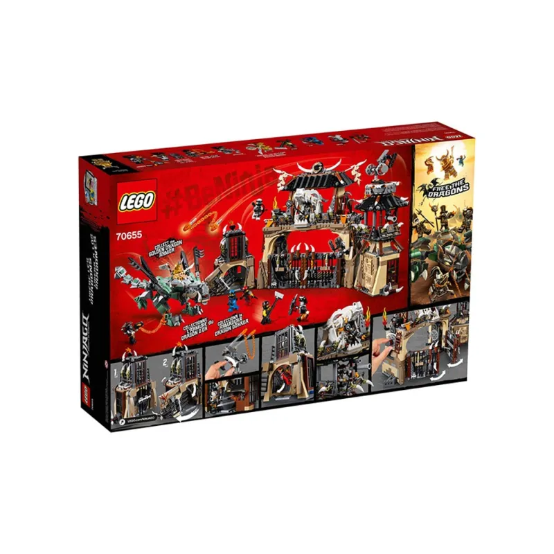 LEGO Phantom Ninja Collection Dragon Tribe Headquarters Building Blocks 1660pcs 70655-3