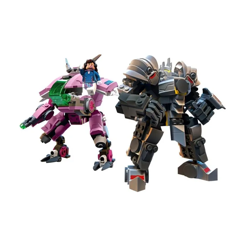 LEGO Overwatch Collection D.VA Vs. Reinhardt Overwatch Main Characters Building Blocks 455pcs 75973-1