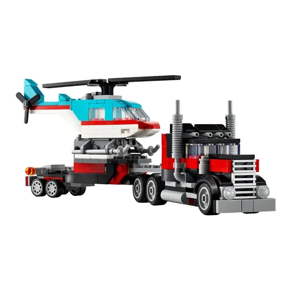LEGO Creator Helicopter Flat Transport Vehicle Building Blocks 270pcs 31146 1-3