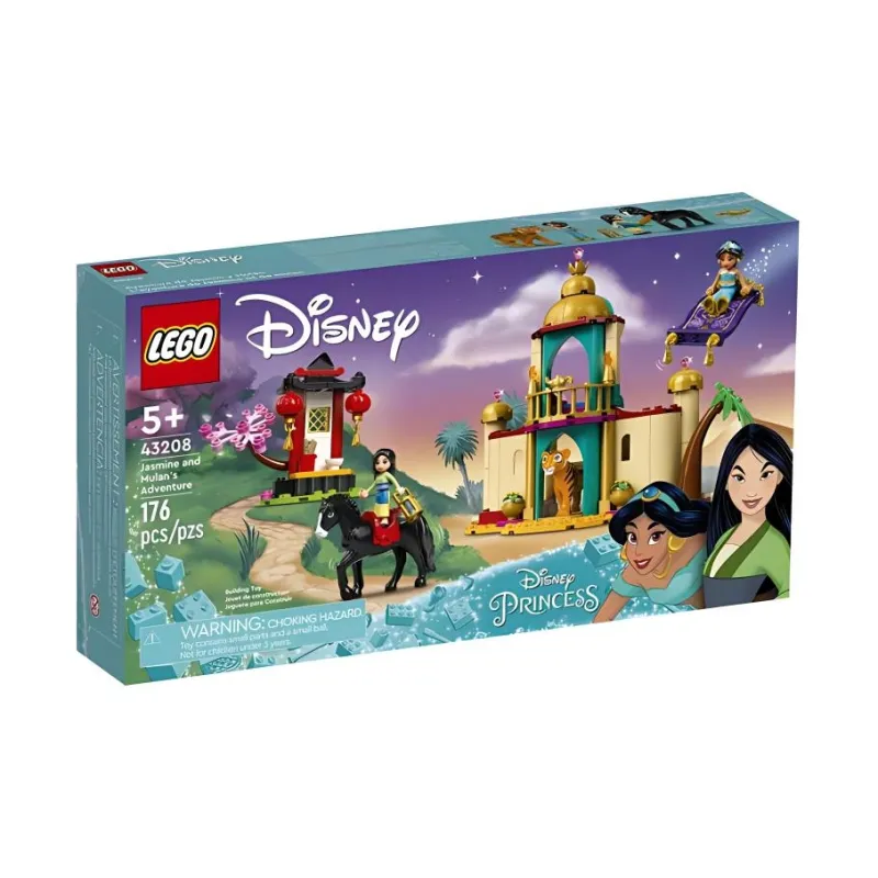 LEGO Disney Princess Collection, Jasmine And Mulan's Thrilling Adventures Building Blocks 176pcs 43208-3