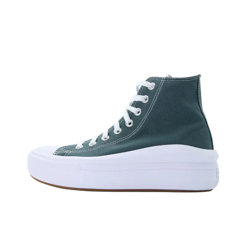Converse Chuck Taylor All Star Anti-Slip Wear-Resistant High-Top Kids Canvas Shoes Green Teenagers-0