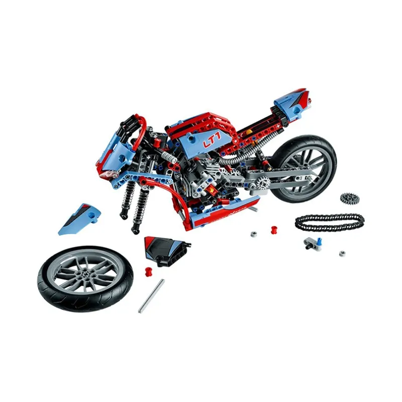 LEGO Technology Mechanical Set Street Motorcycle Building Blocks 42036-1