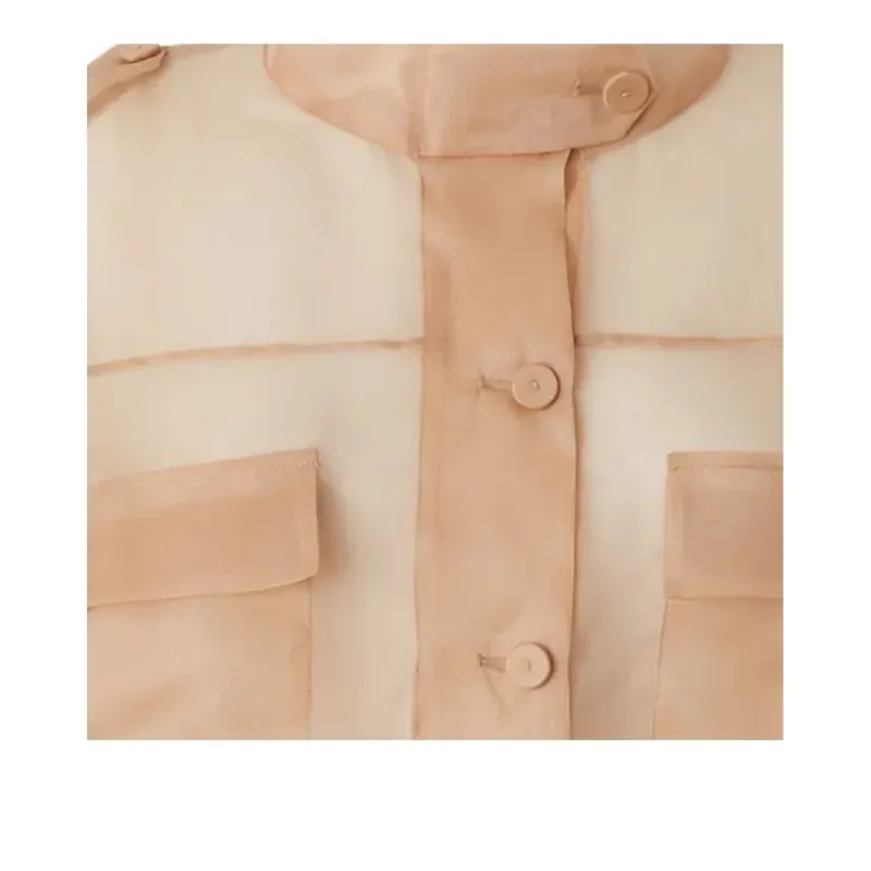PINKO Semi Sheer Cropped Jacket-2