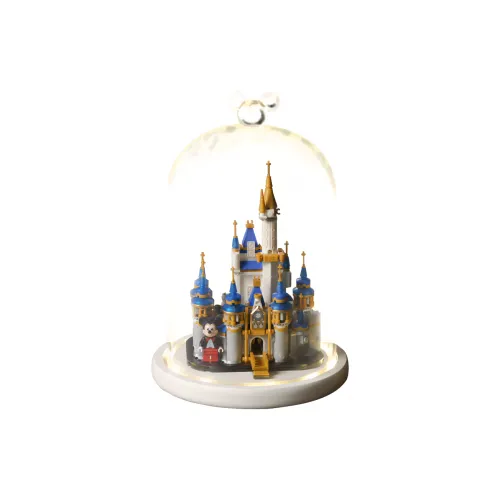 LEGO Mickey Mouse Mini Disney Castle & Glass Lamp Shade Unibody Display Case Building Blocks 301 600 40478 3