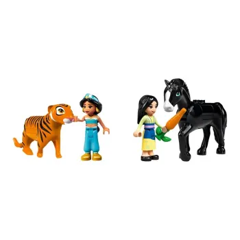 LEGO Disney Princess Collection, Jasmine And Mulan's Thrilling Adventures Building Blocks 176pcs 43208