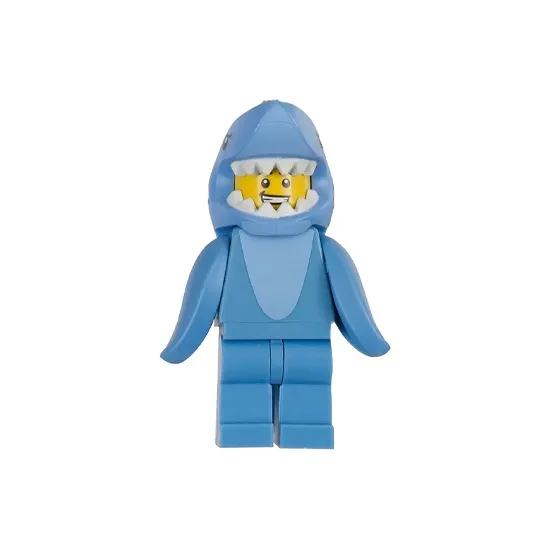 LEGO Shark Suit Guy Key Chain Building Blocks 853666-3