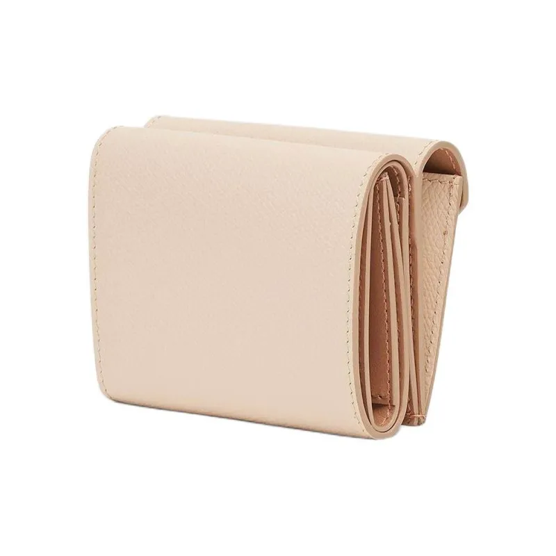 FENDI FF Diamonds Series Calfskin Wallet Medium Size Women's Pink-1