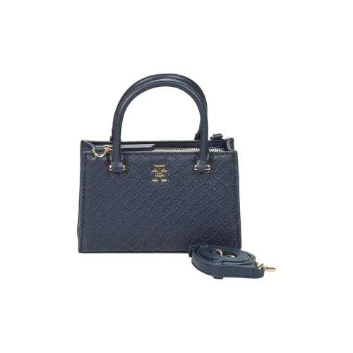 Tommy Hilfiger Polyurethane Tote Bag Shopping Bag Shoulder Bag Handbag Women's Space Blue