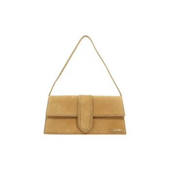 Jacquemus Le Bambino Leather Shoulder Bag Women's Khaki