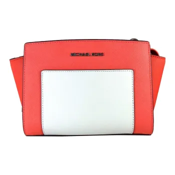 MICHAEL KORS Selma Leather Crossbody Bag, Shoulder Bag Women's Red