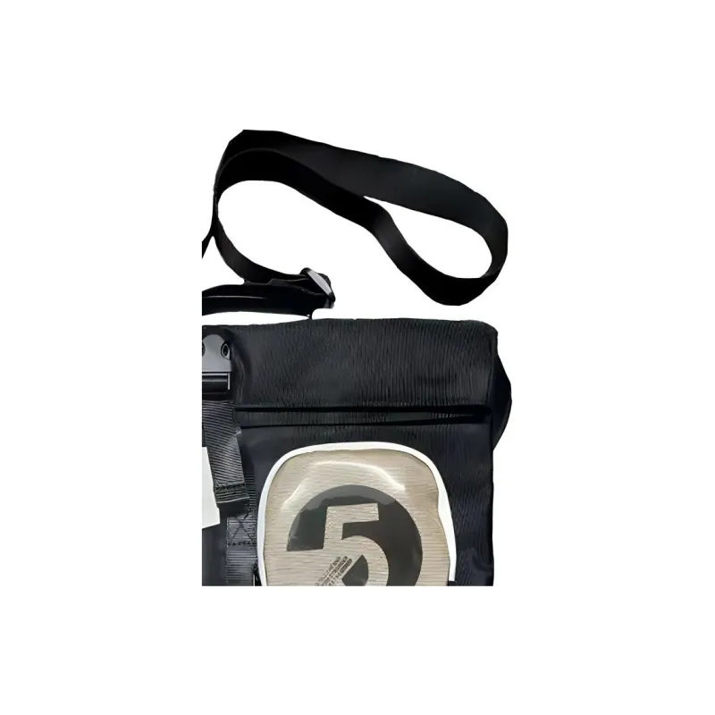 LiNing Canvas Sling Bag, Canvas Bag, Shoulder Bag, Crossbody Bag Regular Unisex Black-2