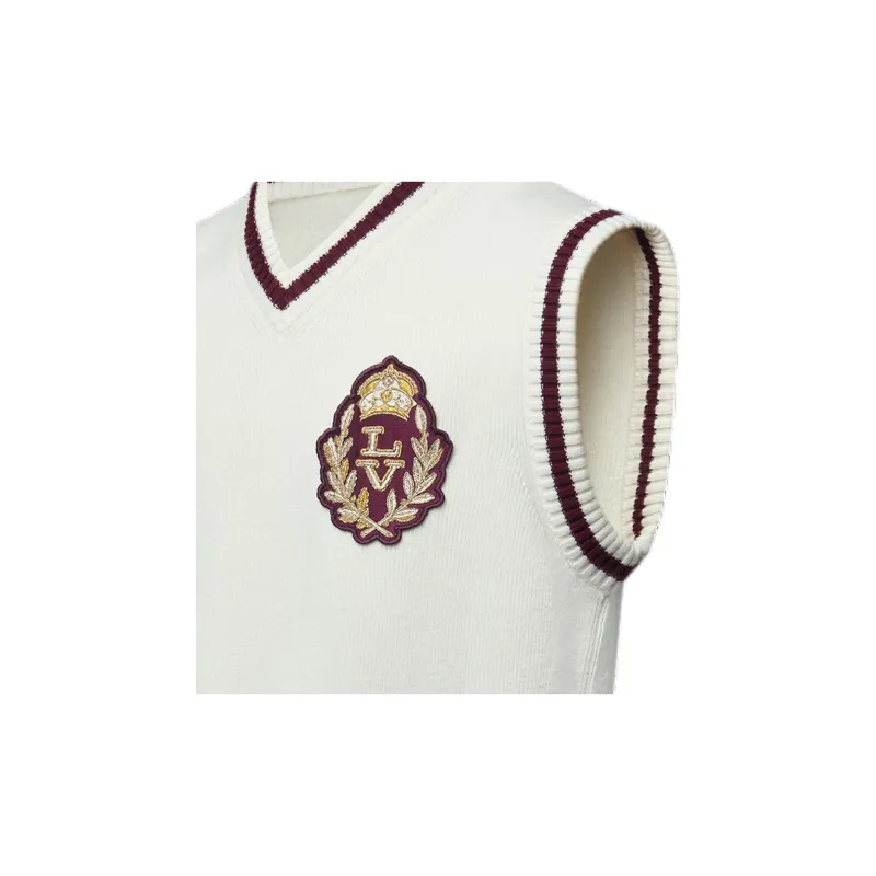 LOUIS VUITTON Embellished Wool Vest-4
