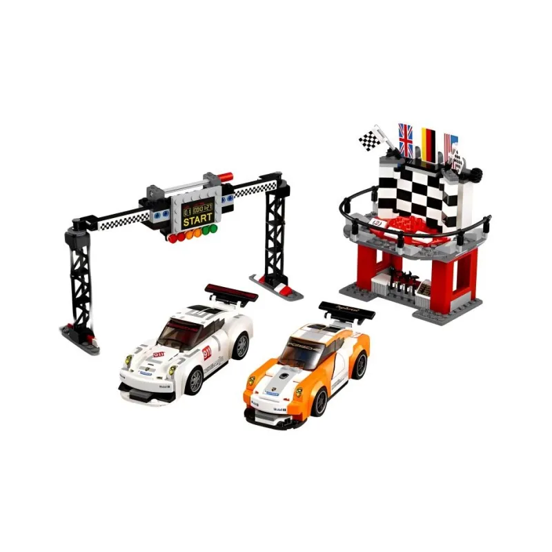 LEGO Super Racing Collection Porsche 911 GT Finish Line Building Blocks 301 600 75912-5