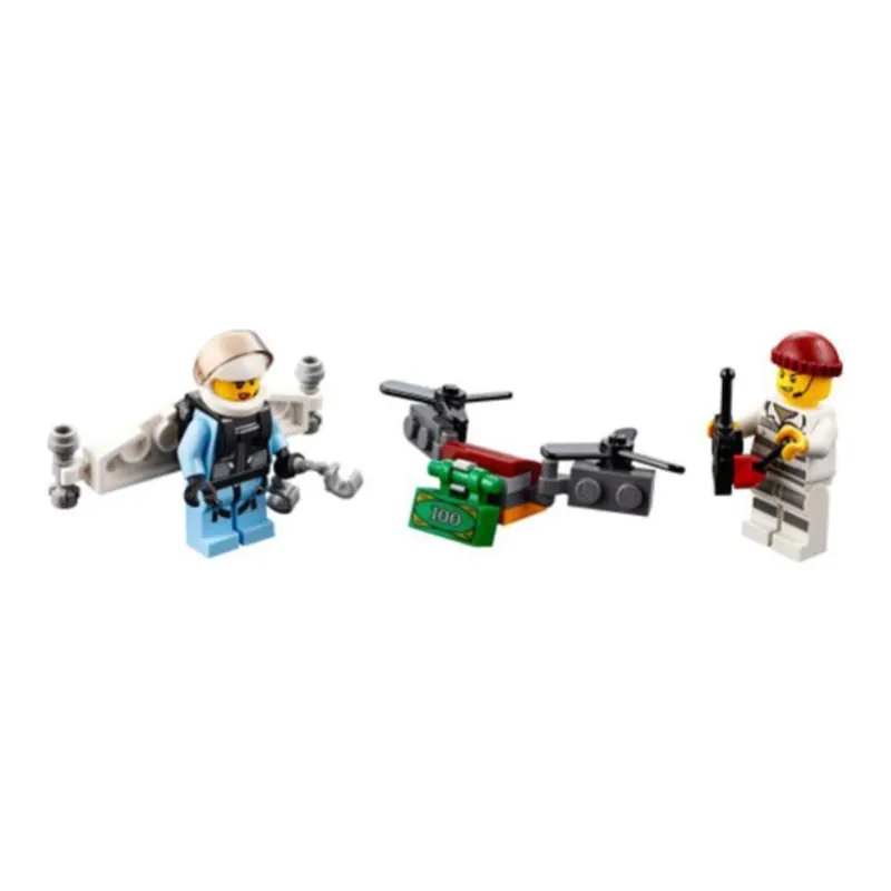 LEGO City Collection Police Aviation Backpack, Modular Pack Building Blocks 33pcs 30362-1