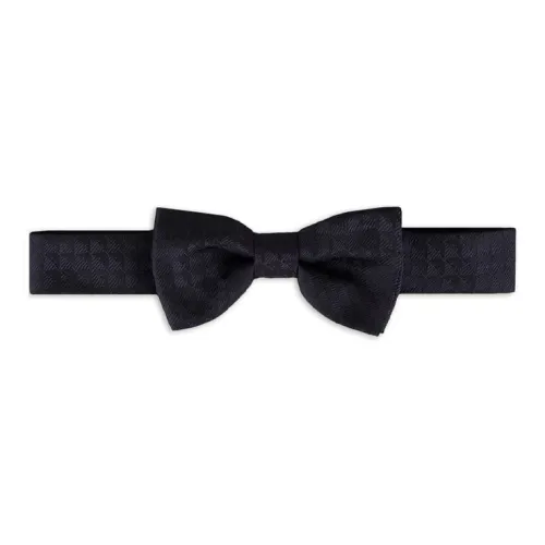 EMPORIO ARMANI Pure Silk Bow Tie With All over Jacquard Eagle