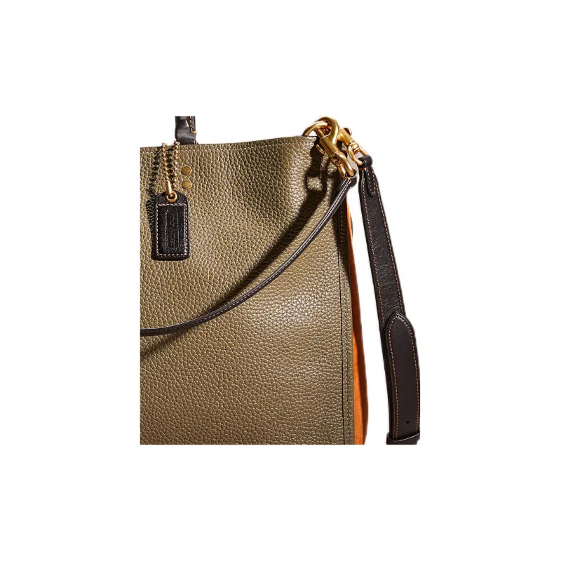 COACH Rogue Suede Tote Bag Shopping Bag Shoulder Bag Crossbody Bag Handbag Large Size Women's Umber-1