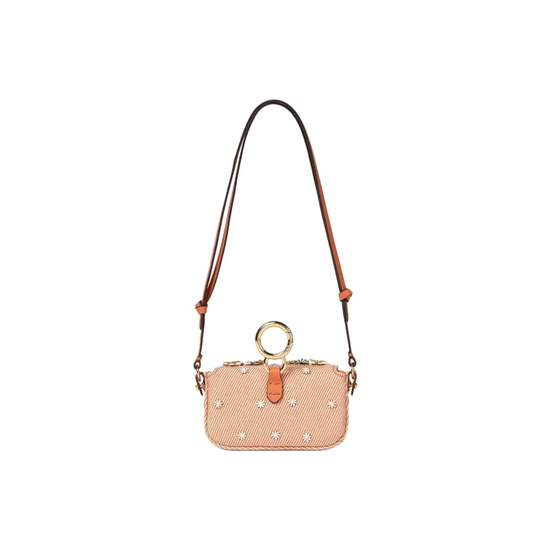 FENDI Baguette Denim Bag Accessory Extra Mini Women's Orange-2